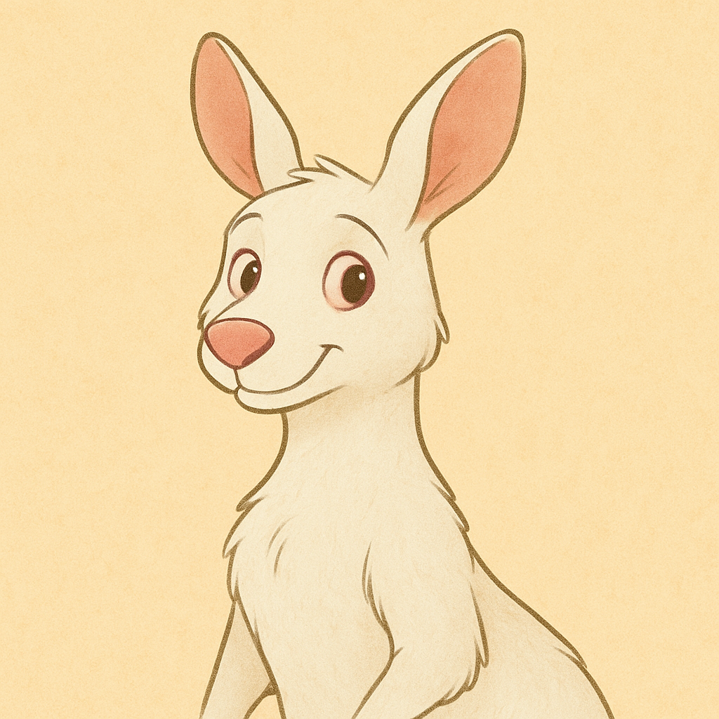 Whitey the Ablino Kangaroo